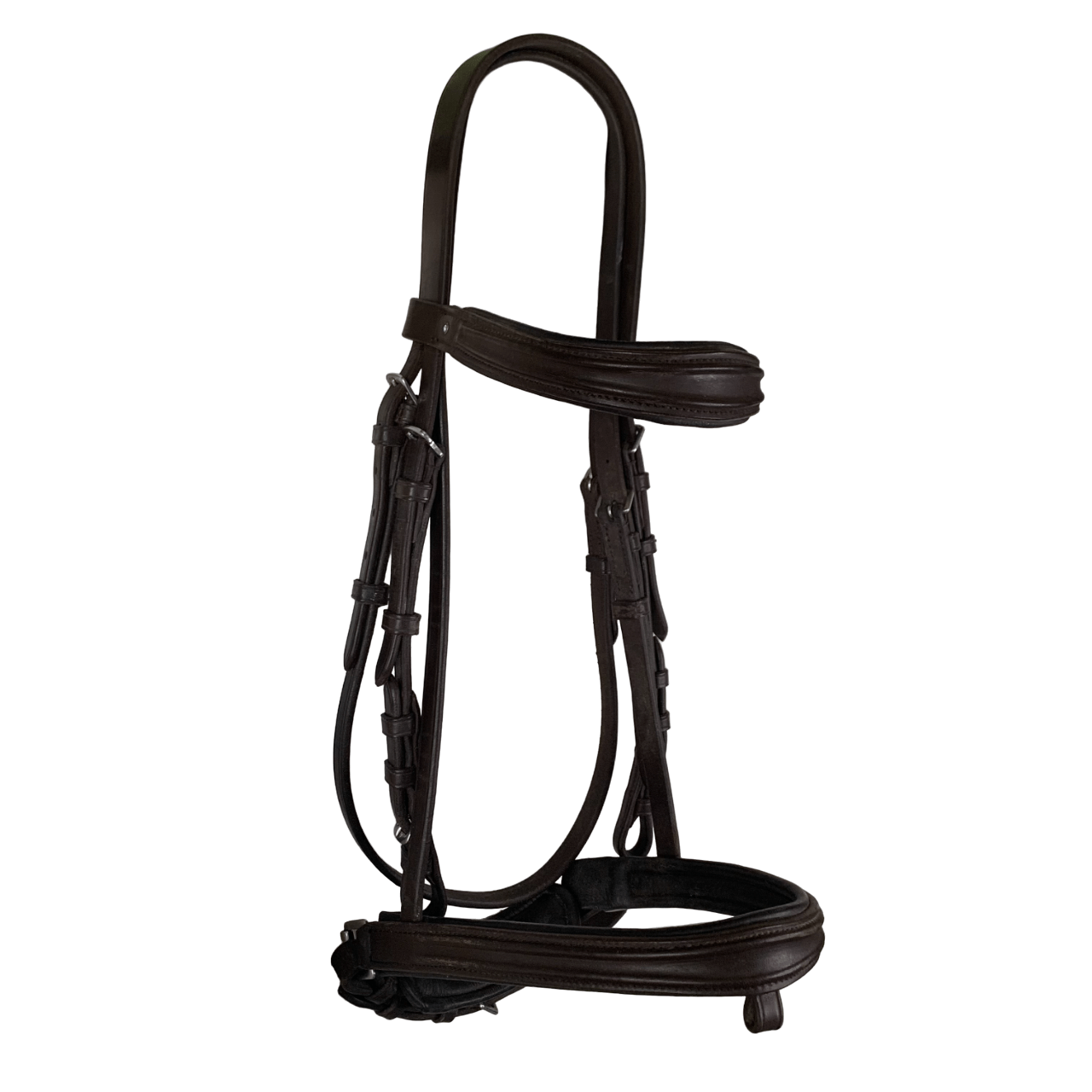 Jefferies Wembley Raised Padded Bridle in Brown - Cob