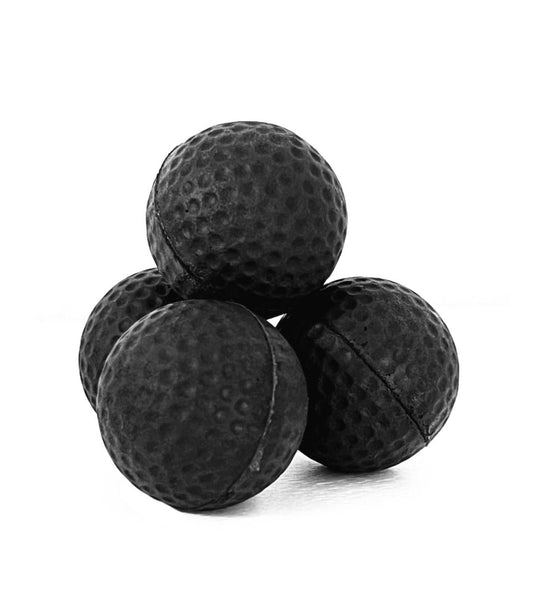 Plughz Uncoated/Dimples Ear Balls 2 Pair in Black -