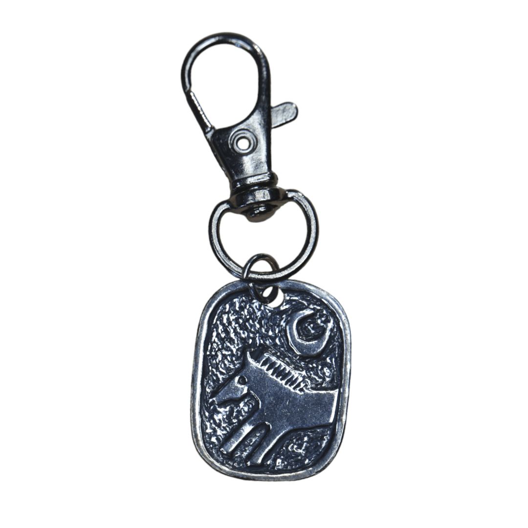 Custom Made for BBT&C Horse & Sun Zipper Pull Charm in Solid .925 Sterling Silver -