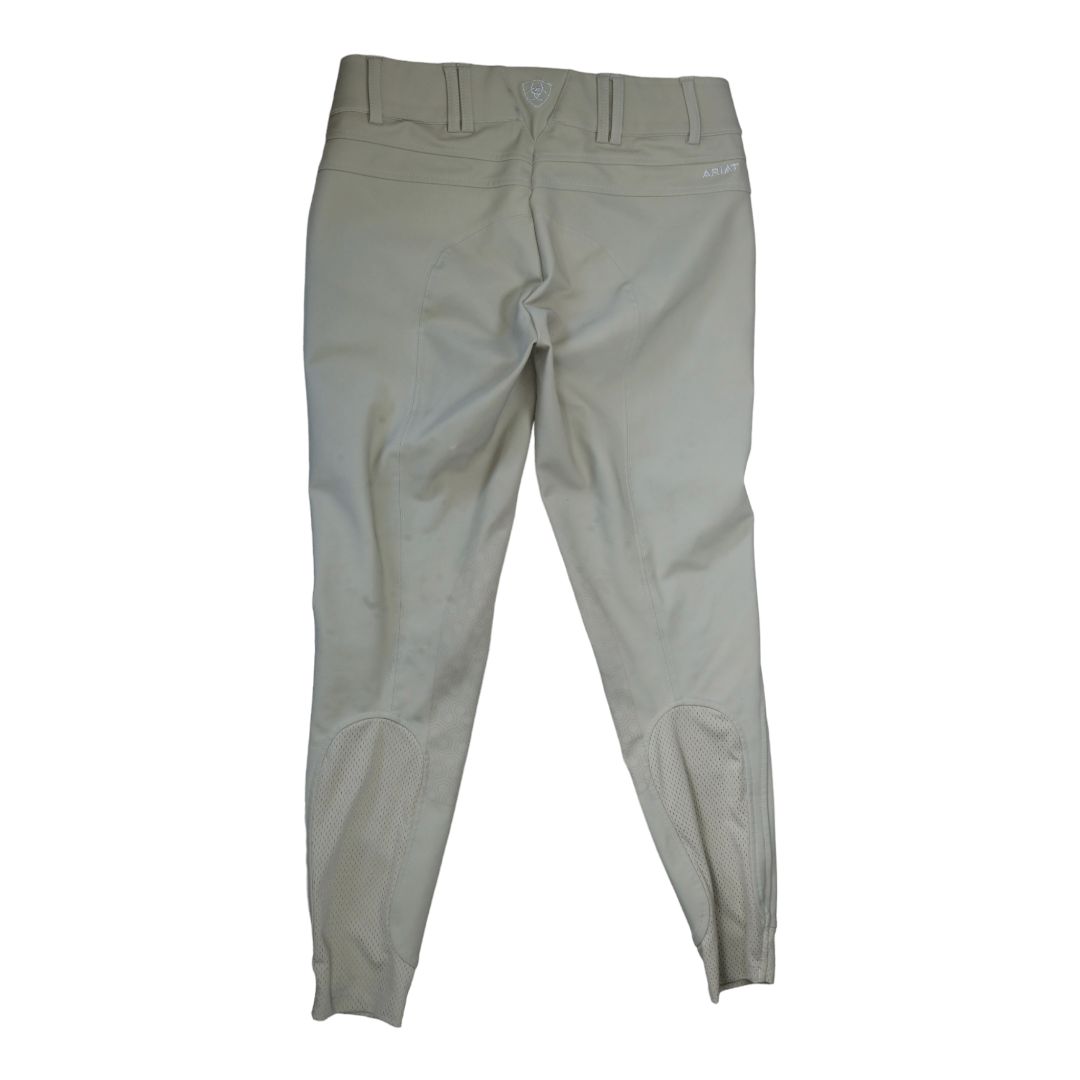 Ariat 'Tri Factor EQ' Grip Knee Patch Breech in Tan - 26R