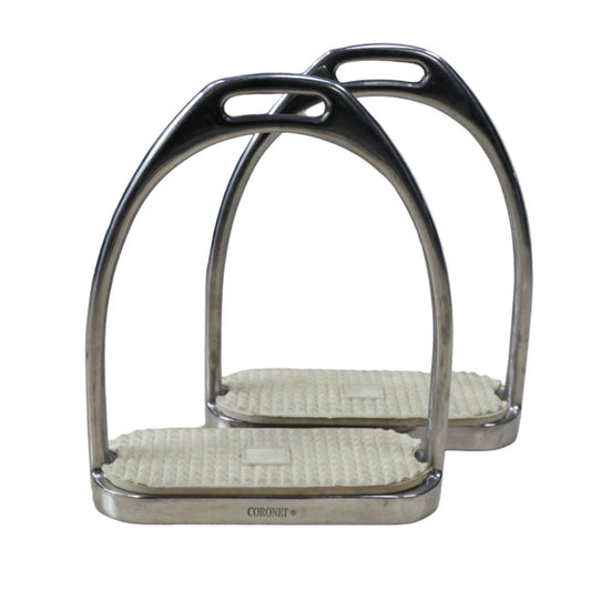 Coronet Fillis Stirrups in Stainless Steel - 4 1/2"