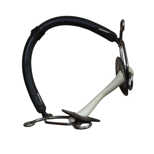 Nathe Tandem Combination Mullen Mouth Bit in Rubber - 4 1/2"