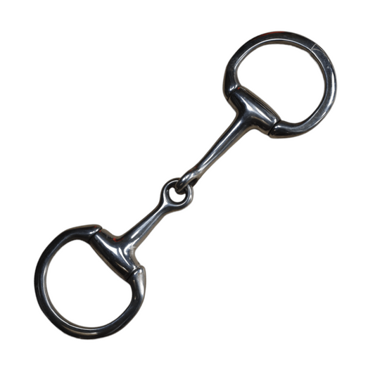 Eggbutt Snaffle in Stainless Steel - 3 1/2"