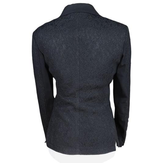 Equiline Lace Show Coat in Black - IT46