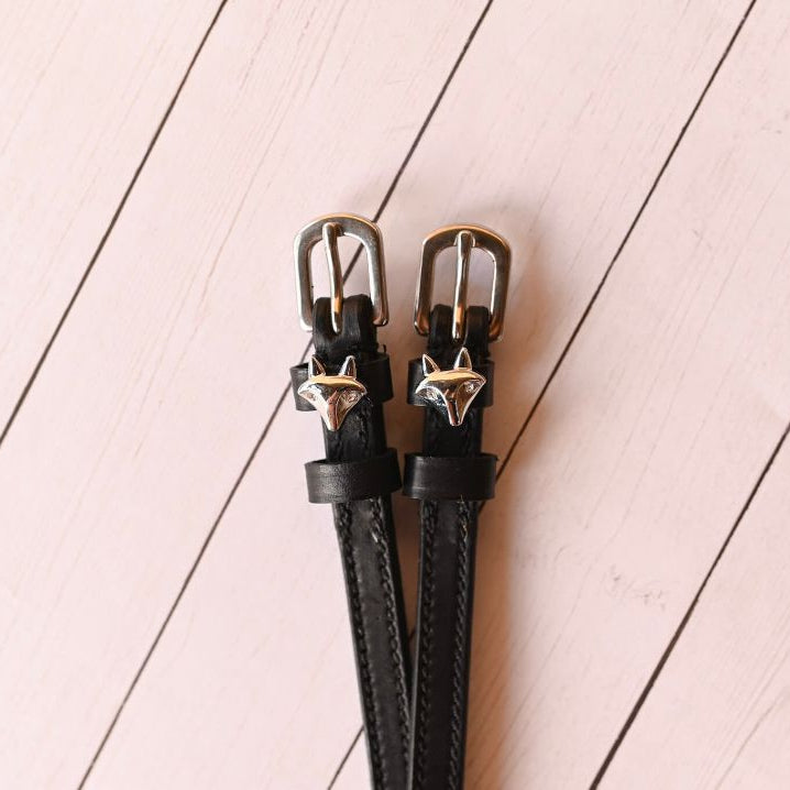 ManeJane Fox Spur Strap in Black - 17"