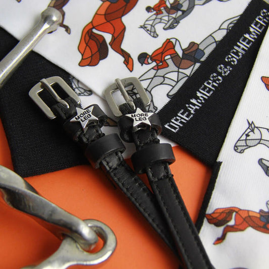 ManeJane More Leg Spur Straps in Black - 17"