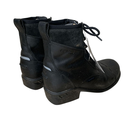 Ariat 'Extreme' Laced H20 Insulated Paddock Boots in Black - 7.5B