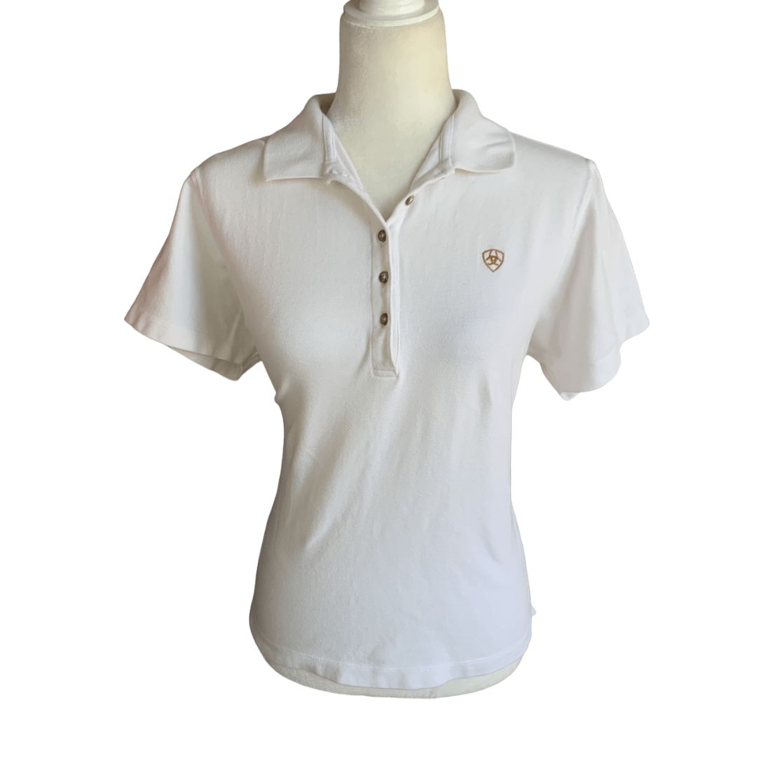 Ariat TEK Polo Shirt in White - X-Large