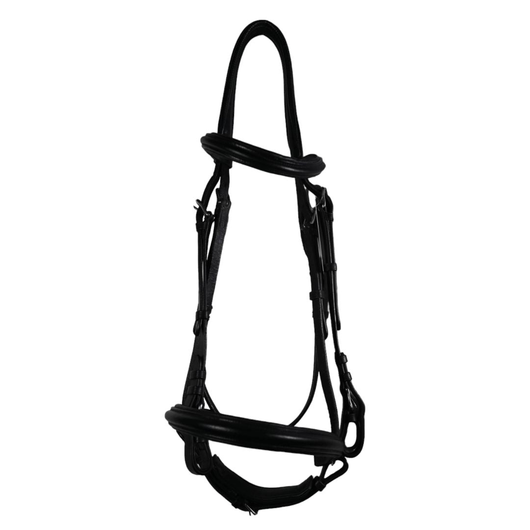 Plymouth by SmartPak Elite Dressage Bridle in Black - Extra-Full