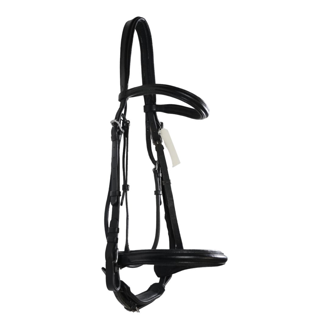 Plymouth by SmartPak Elite Dressage Bridle in Black - Extra-Full