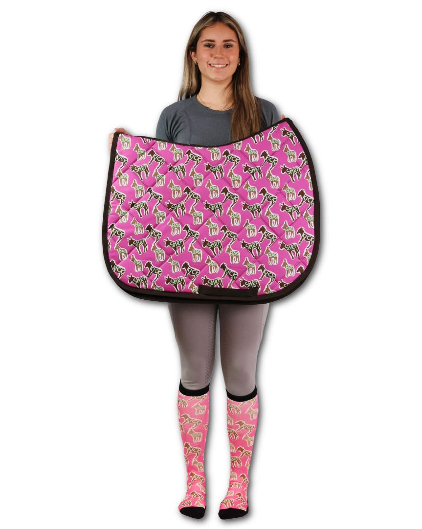 Dreamers & Schemers 'Donkey Talk' A/P Saddle Pad in - Full
