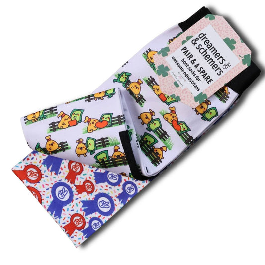 Dreamers & Schemers 'Bank Account' Pair & a Spare Socks - Adult