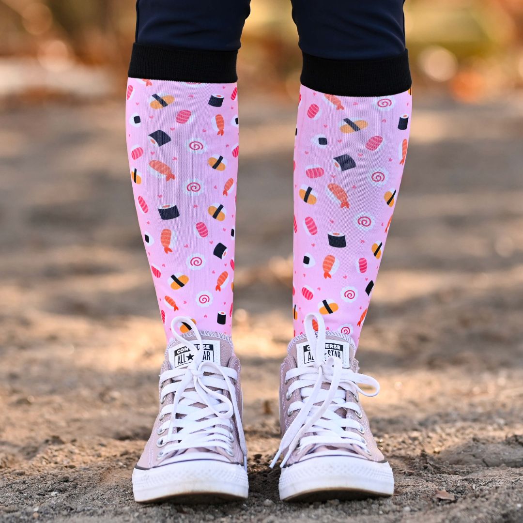 Dreamers & Schemers Sushi-O-Clock Pair & a Spare Tall Socks - Adult