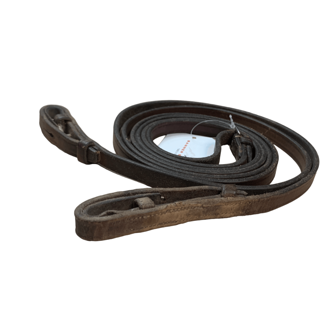 Edgewood 1/2" Flat Reins in Havana - 54"