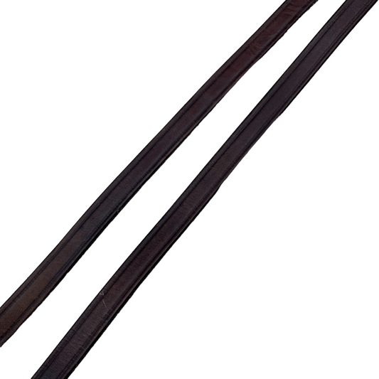 Edgewood 1/2" Flat Reins in Havana - 54"