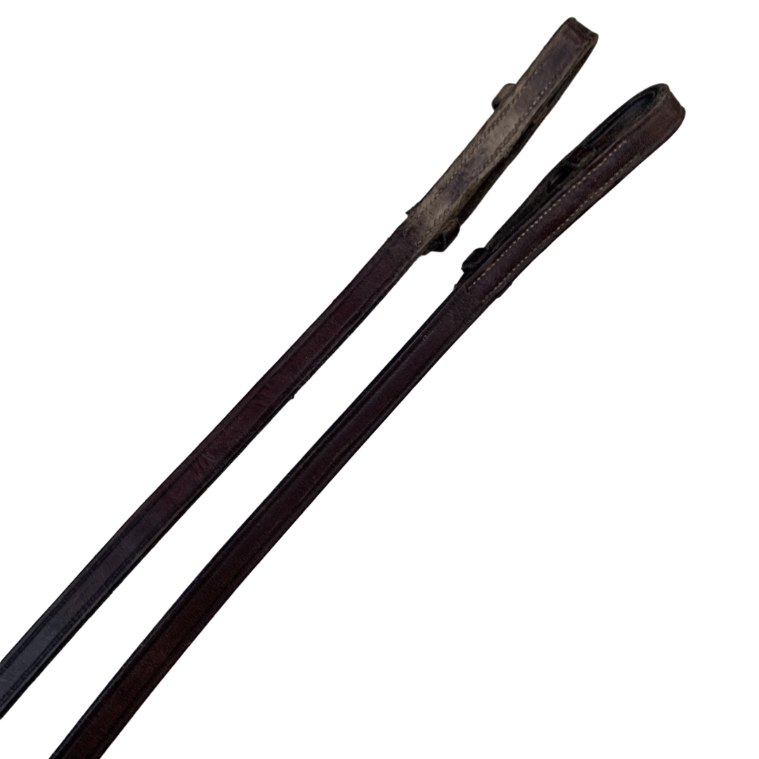 Edgewood 1/2" Flat Reins in Havana - 54"