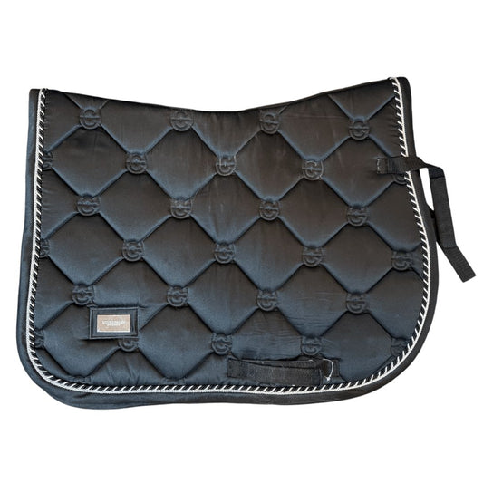 Equestrian Stockholm Jump Saddle Pad in Black - Full