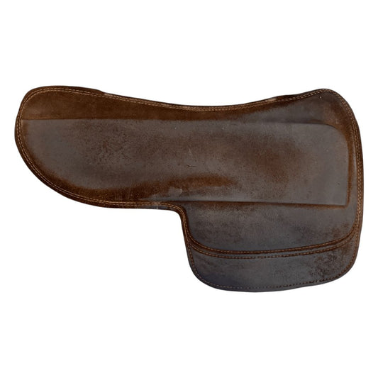 SaddleRight Custom English Saddle Pad in Brown Glove Leather - Full