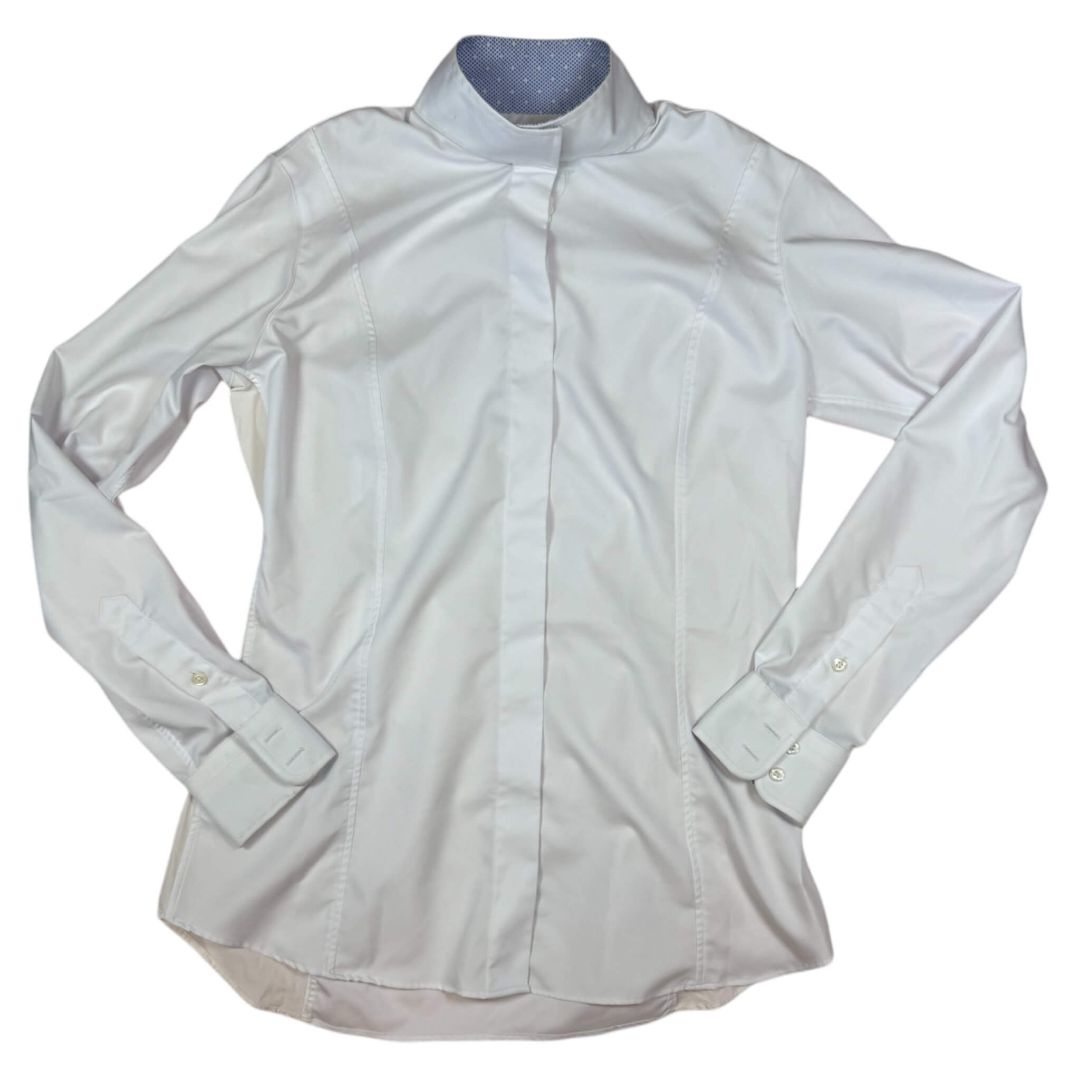 Essex Classic Coolmax Princess Seam Show Shirt in White - Woman's Medium