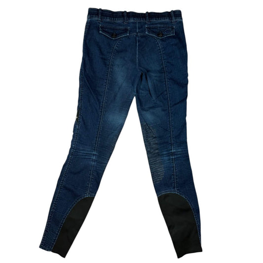 Equiline 'Ridetex' Knee Patch Breech in Denim - Woman's IT42 (US 28)