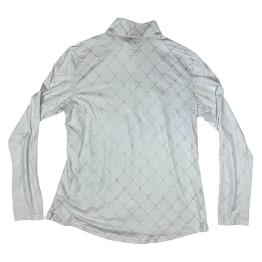 SanSoleil SolTek Ice Print Sunshirt in Bitsy Blue - Woman's Medium