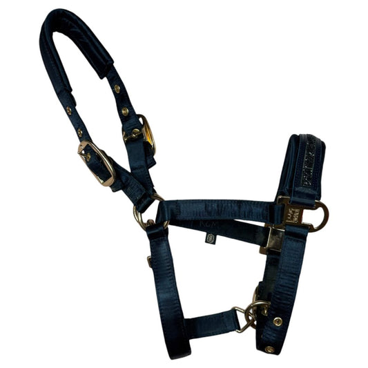 Eskadron Mattgloss Jewel Double Pin Halter in Navy - Pony