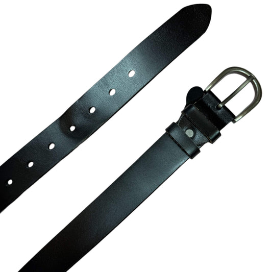 Faux Leather Belt in Black - 37"