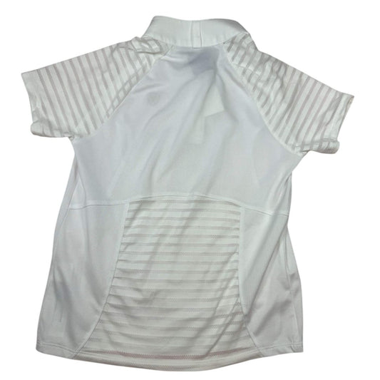 Ariat Pro Series 'Aptos' SS Show Shirt in White - XS (7yo)