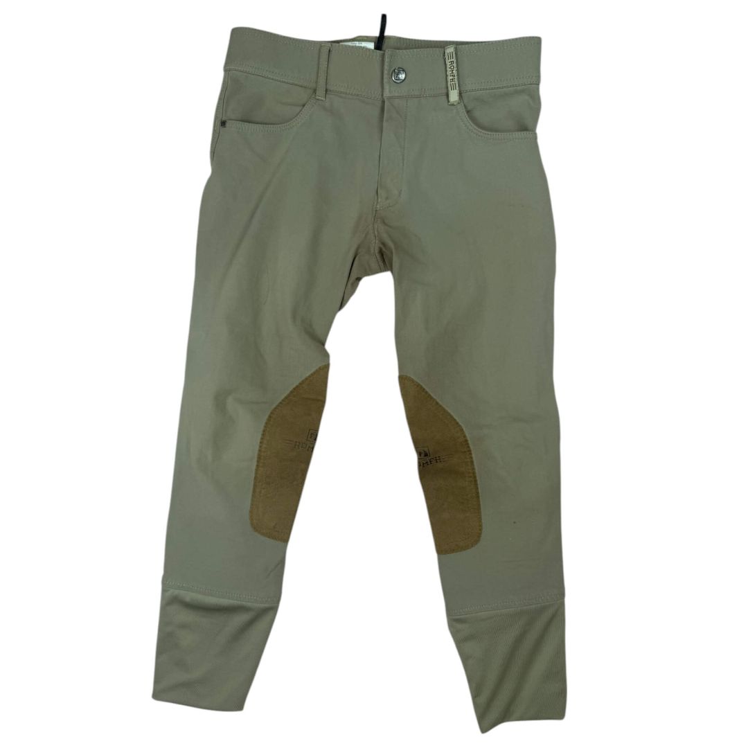 Romfh 'Sarafina' Euro Seat KP Breech in Tan - Woman's 14 / X-Small