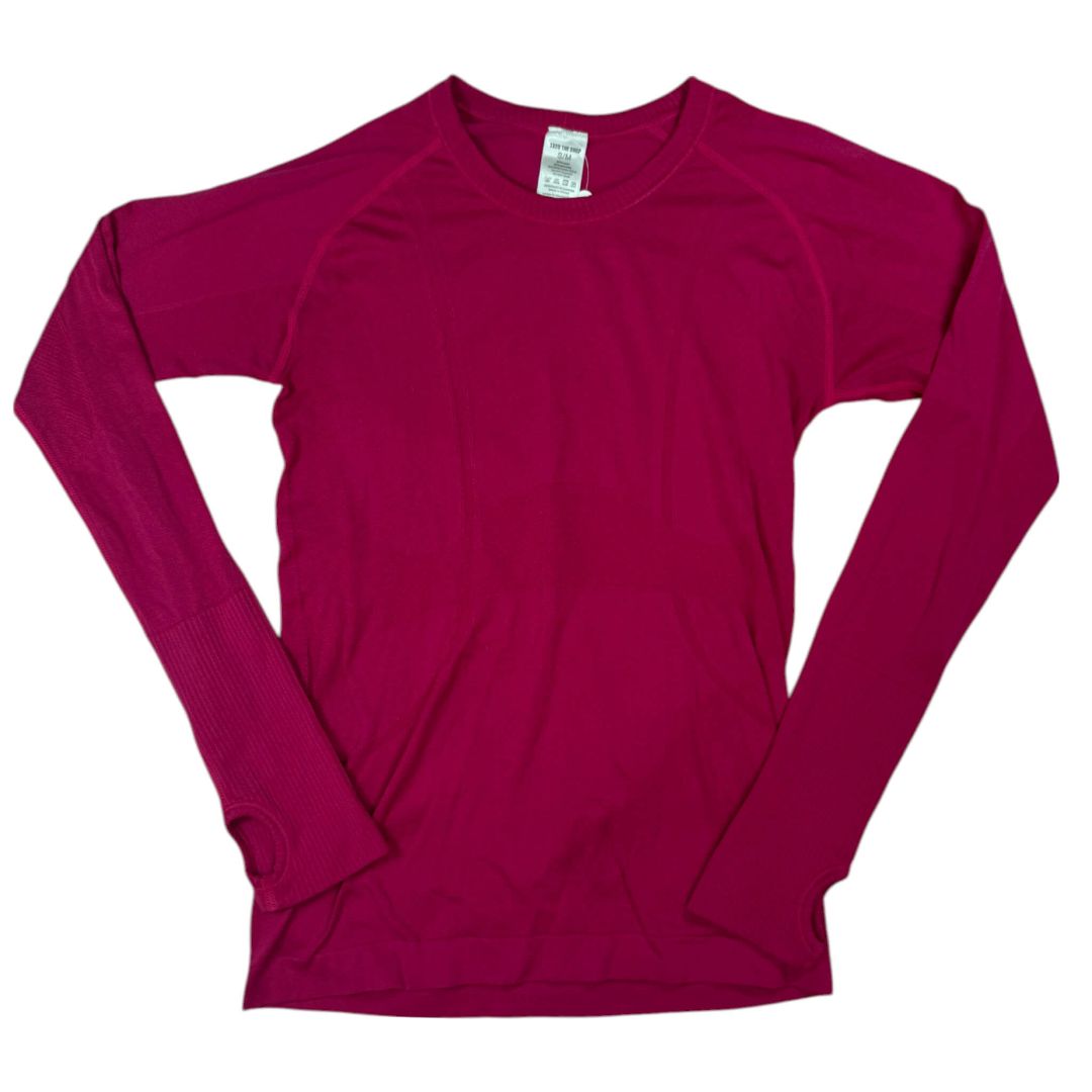 TKEQ 'Kennedy' Seamless LS Shirt in Pink - S/M (US 4-6)