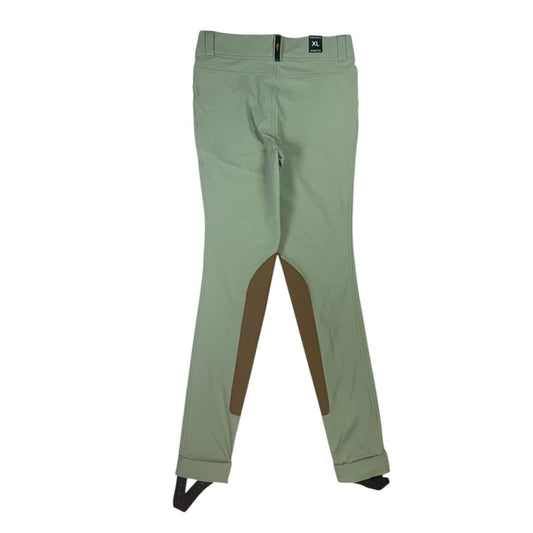 Kerrits 'Crossover' Extended Knee Patch Jodhpur in Tan - Youth X-Large