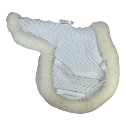 Fleeceworks Sheepskin Show Hunter Pad in White - Medium