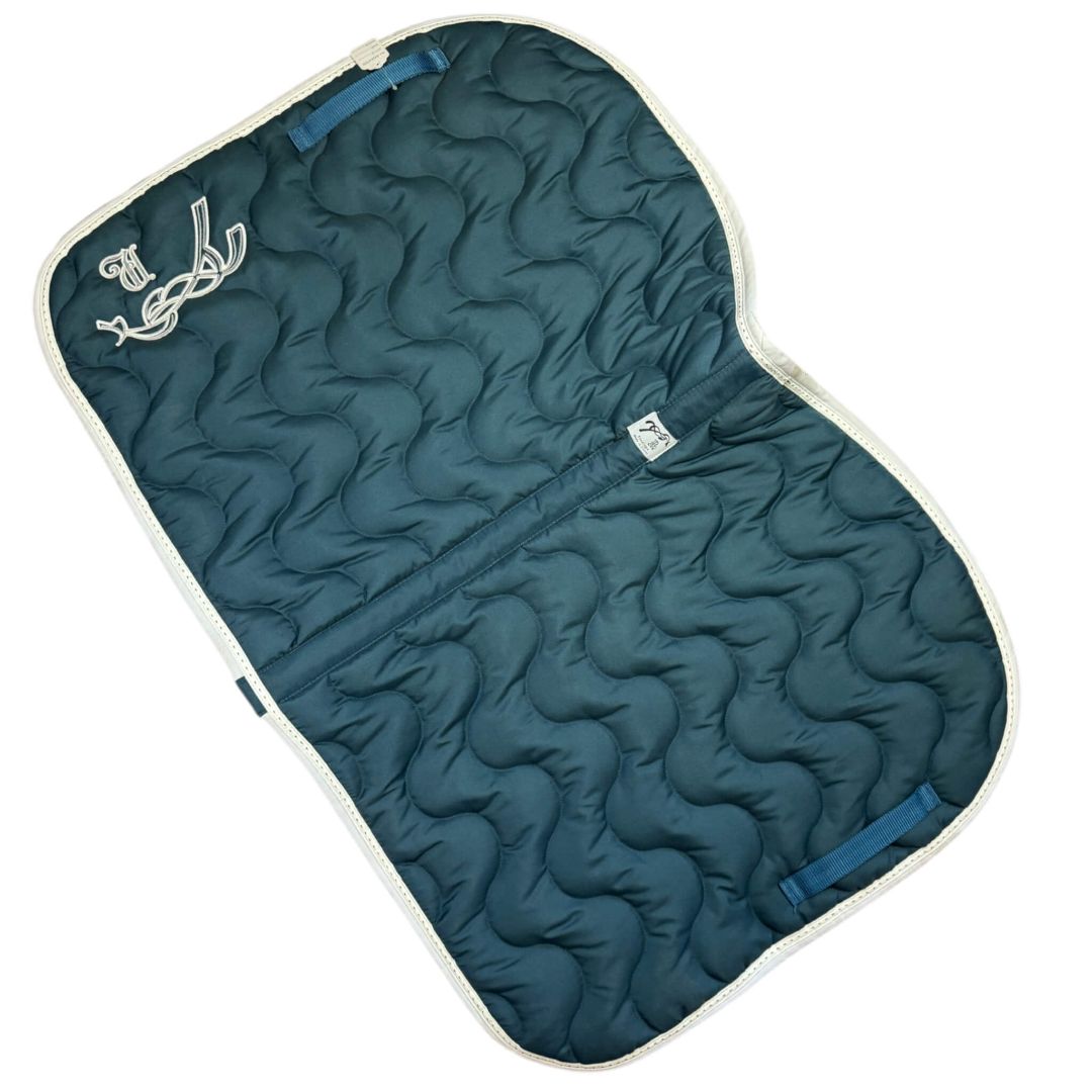Penelope Classique 'Eden' Quilted A/P Saddle Pad in Teal - Full