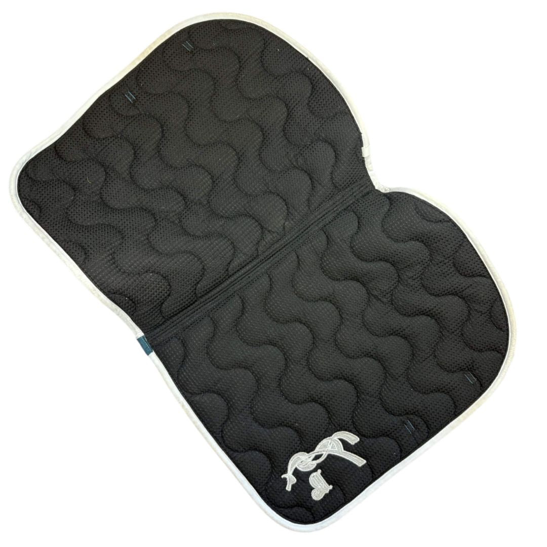 Penelope Classique 'Eden' Quilted A/P Saddle Pad in Teal - Full