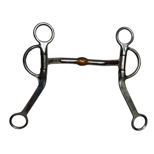 Imus Comfort Gait Bit with Roller in Stainless Steel - 4 3/4"