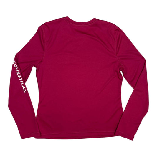 Asmar Equestrian Long Sleeve Sun Shirt in Fuschia - Youth 8/10