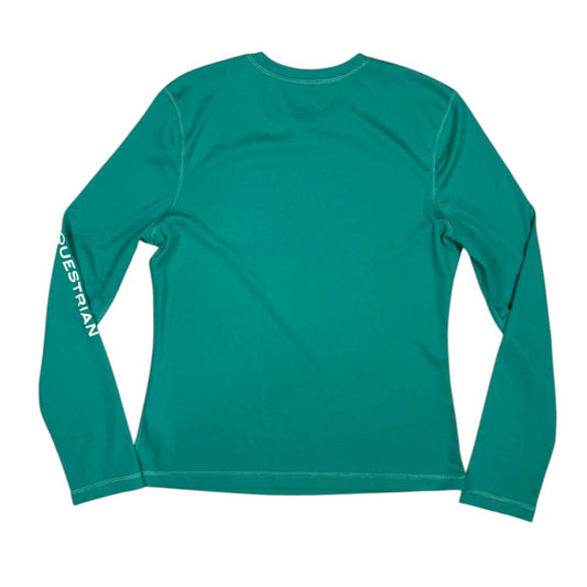 Asmar Equestrian Long Sleeve Sun Shirt in Teal - Youth 8/10