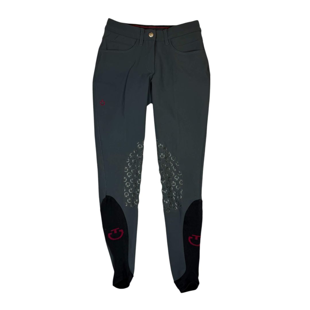 Cavalleria Toscana Logo Grip Breeches in Grey - Ladies' IT 36 (US 22)