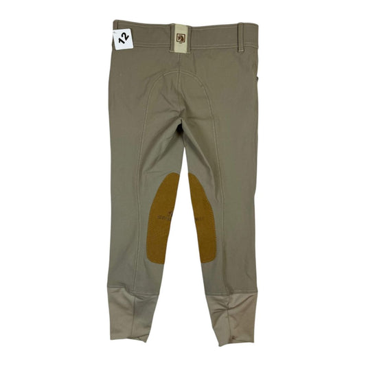 Romfh 'International' Euro Seat Knee Patch Breech in Classic Beige - Youth 12R