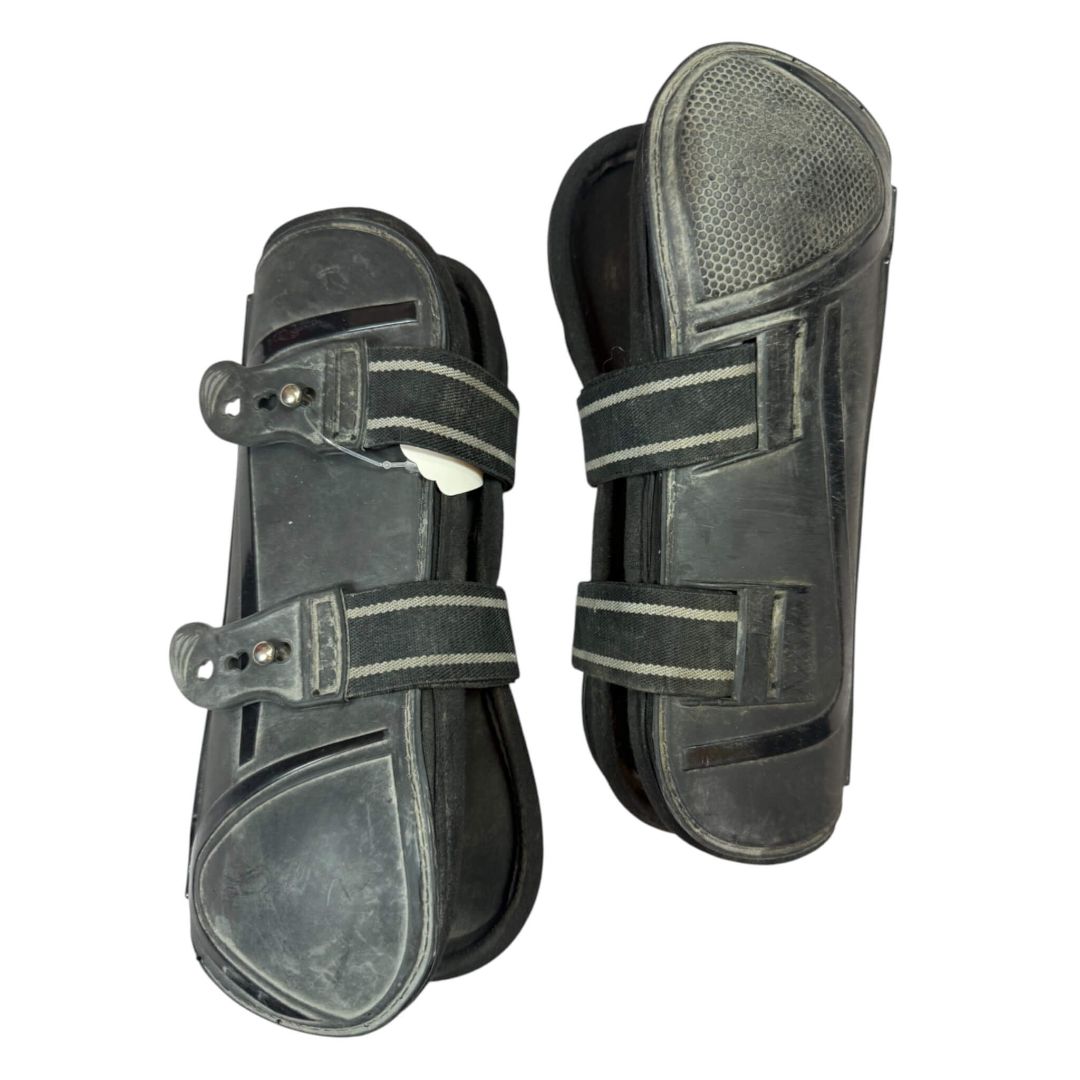 Other Open Front Tendon Boots in Black - Full