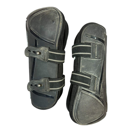 Other Open Front Tendon Boots in Black - Full