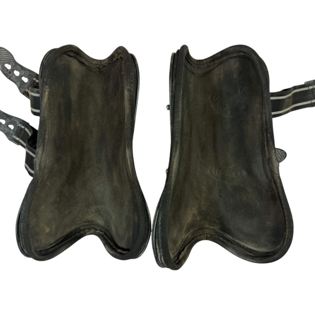 Other Open Front Tendon Boots in Black - Full
