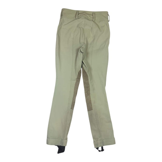 RJ Classics 'Collette' Grey Label Knee Patch Jodhpur in Sand - Youth 8