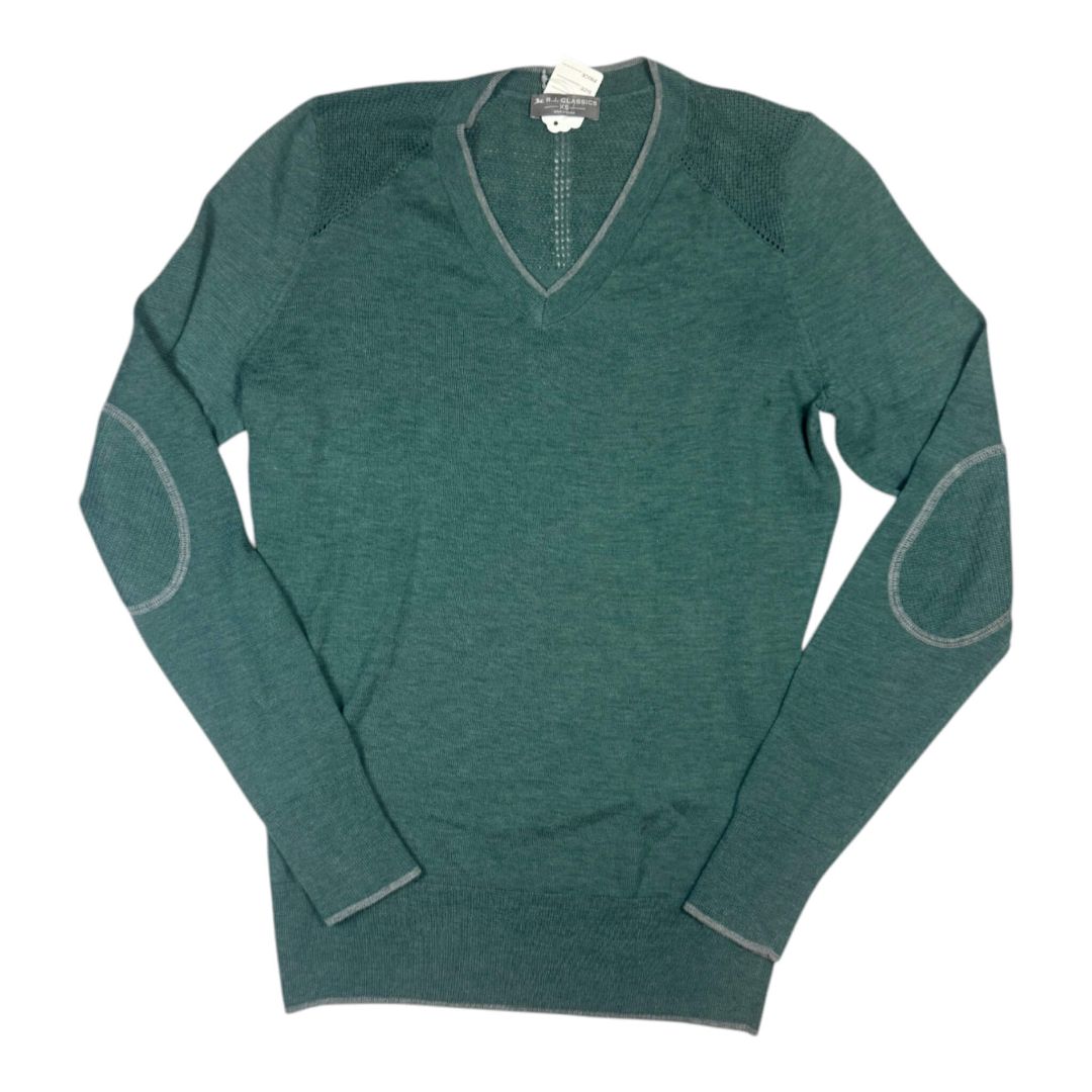 R.J. Classics 'Natalie' V-Neck Sweater in Sage Green - Woman's X-Small