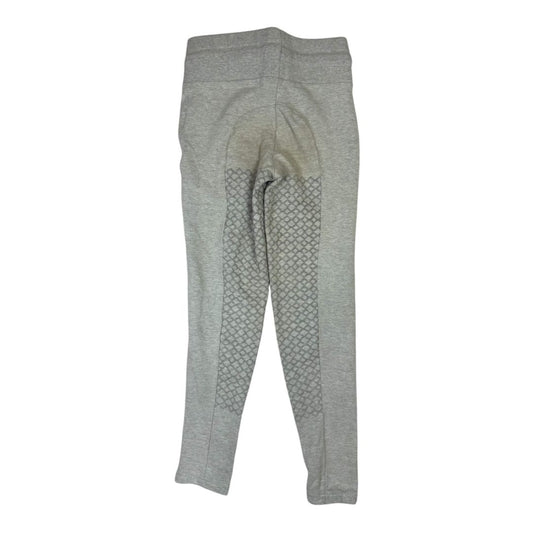 Horze 'Elinor' Stretch Cotton Full Seat Tight in Grey - Youth Large
