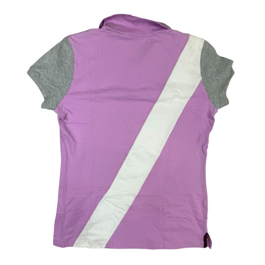 Ariat 'Taryn' Polo Shirt in Purple/White - Woman's Large