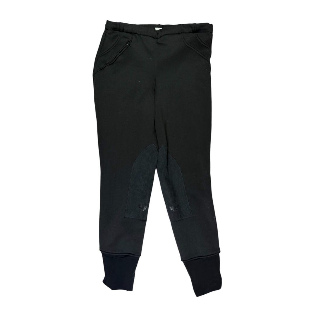TuffRider Unifleece Pull-On Winter Breeches in Black - Woman's 32
