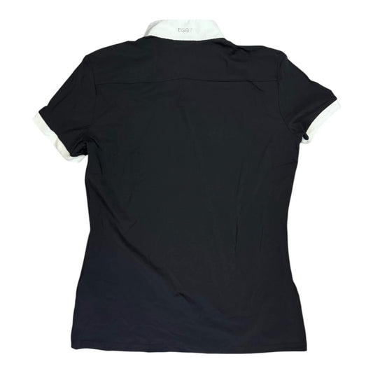 EGO7 Polo SS Competition Shirt in Black / White - Woman's IT 48 (US12)