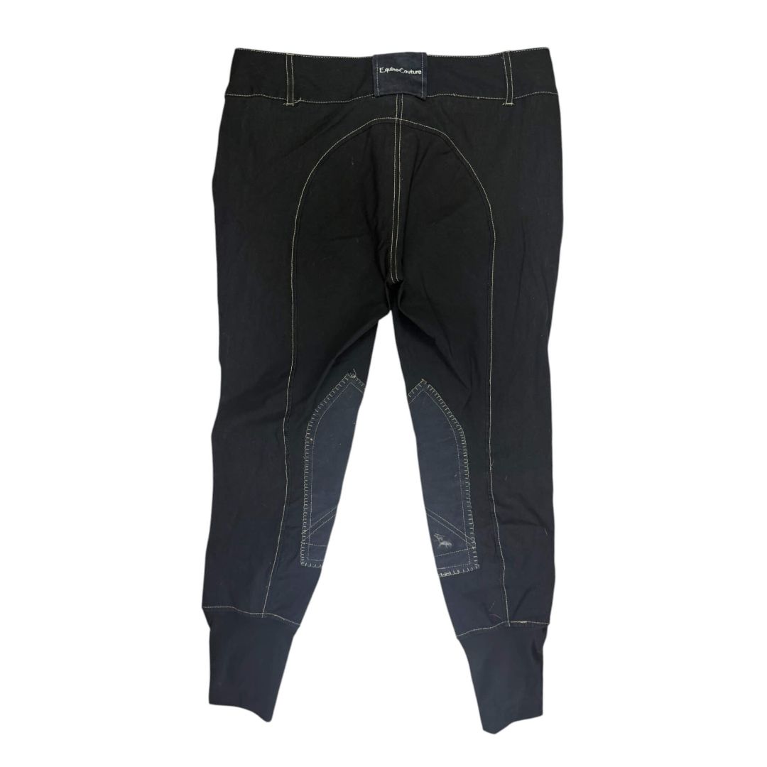 Equine Couture Sportif 'Natasha' KP Breech in Black - Woman's 32