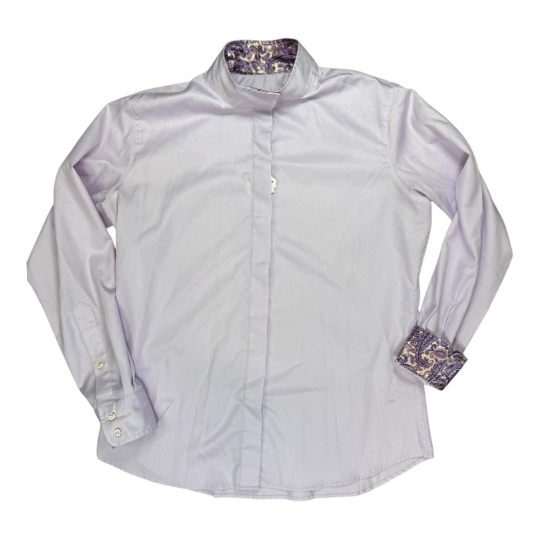 Tailored Sportsman Long Sleeve Show Shirt in Purple - Woman's 10